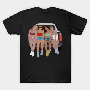 Bella, Cheyenne, Haley, & Lilly! Sticker T-Shirt